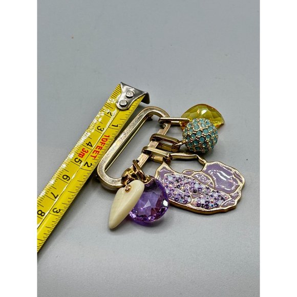 Vintage Swarovski Pin Brooch with Detachable Charms Pendants Loaded Dangling Pin - Picture 13 of 13